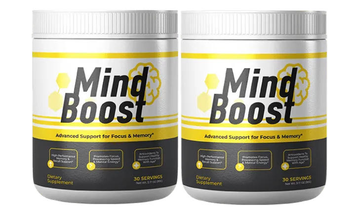 Mind Boost™ Powder Brain Support Supplement Bottle
